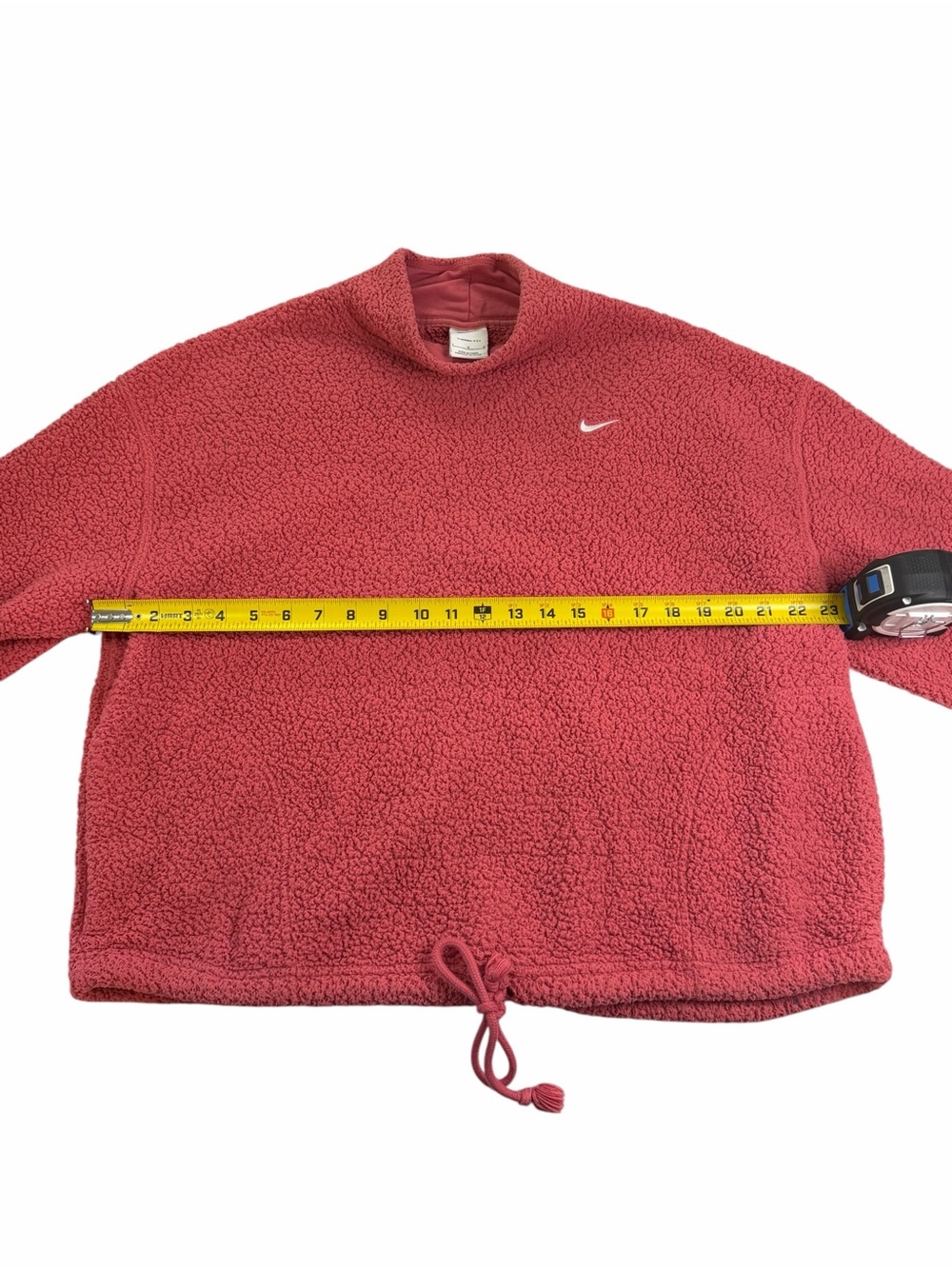 Nike Women's Coral Sherpa Mock Neck Pullover - Picture 4 of 5